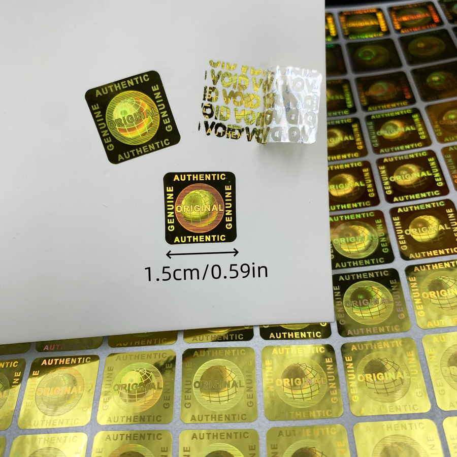 Universelle manipulationssichere Hologramm-Aufkleber in Silber und Multicolour, fälschungssichere VOID-Aufkleber für den Einmalgebrauch - Bild 2