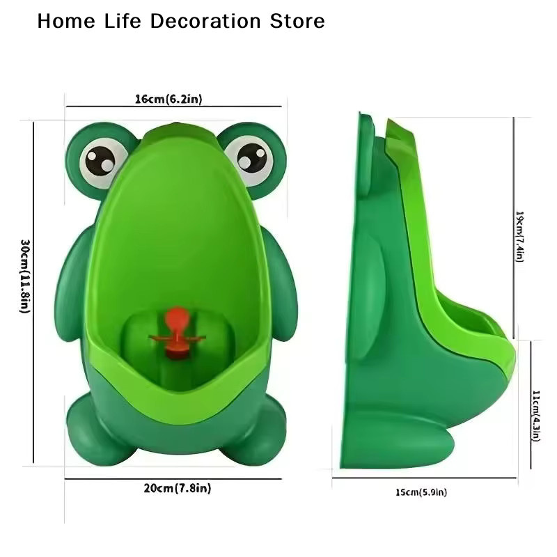 Frosch-Urinal-Trainer für Jungen mit Zielvorrichtung in Grün, Steh-Urinal für Kleinkinder - Bild 5