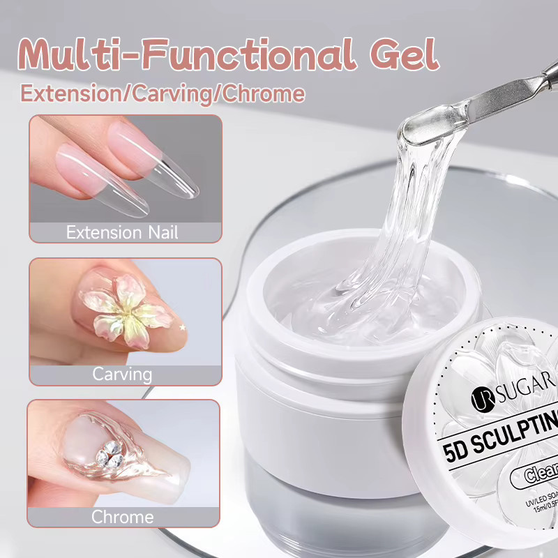 UR SUGAR Modellier-Gel, Perlweiß, 15 ml - Bild 1