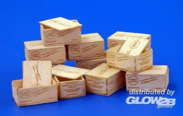 Plusmodel WWII Type I Crates for Cigarettes, Modellbau, 1:35, Holz - Bild 1