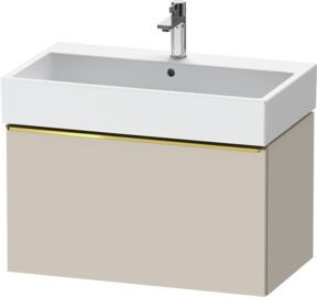Duravit Waschtischunterschrank D-Neo, Beige, Wandhängend, 1 Auszug, B: 78,4 cm, T: 44,2 cm, H: 44,0 cm - Bild 1