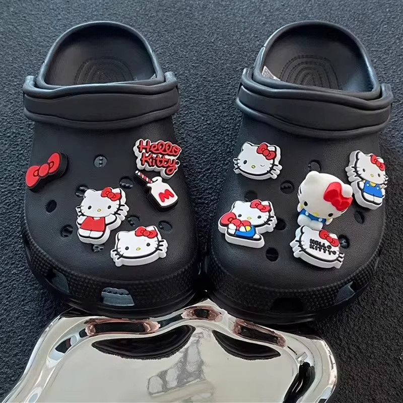 Mesuca Charms Sets, Hello Kitty Schleife, PVC, Schuhe Zubehör - Bild 3