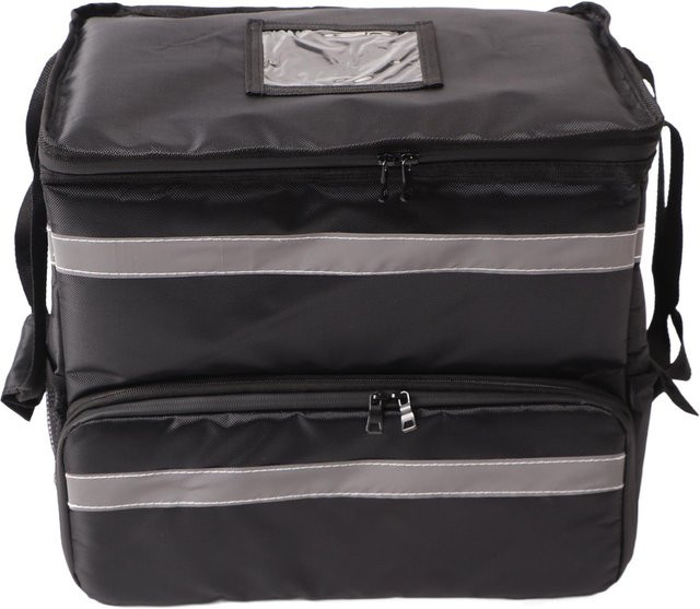 Isolierter Pizza-Lieferrucksack mfySpace Thermorucksack für Take-Out und Camping, 50 l, Grau/Schwarz - Bild 1