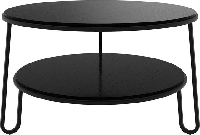 Harto Eugenie Couchtisch in Schwarz aus MDF und Metall - Bild 1
