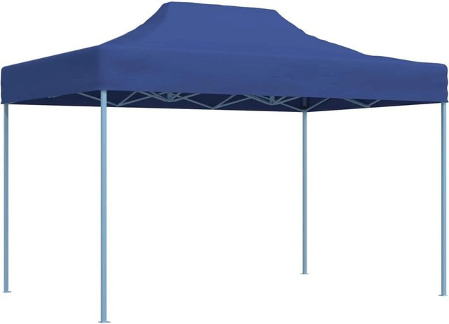 vidaXL Party-Zelt Blau aus Oxford-Stoff und Stahl, B/T/H: 280 x 410 x 315 cm - Bild 1
