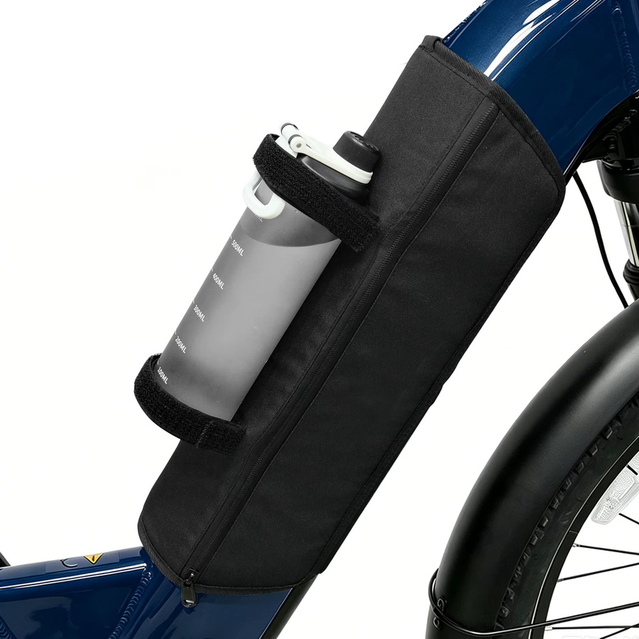 Powallon E-Bike-Akku-Abdeckung in Schwarz: Wasserdichte Thermohülle mit integrierter Wasserflaschenhalterung - Bild 6