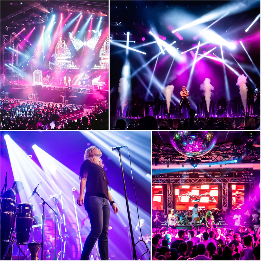 U'King Moving Head Licht 280W mit DMX512, 16CH RGB 3in1 LED Strahler mit Regenbogen-Effekt und Mustern, Schwarz - Bild 3