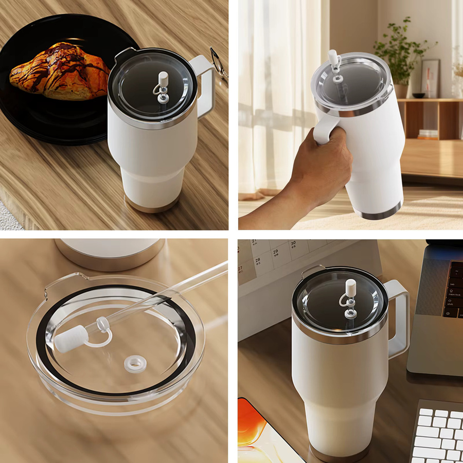 UMUST Silikon Spill Proof Stopper Set für YETI Strohhalm Becher, wiederverwendbares Zubehör für Tumbler und Wasserflaschen, transparent - Bild 5