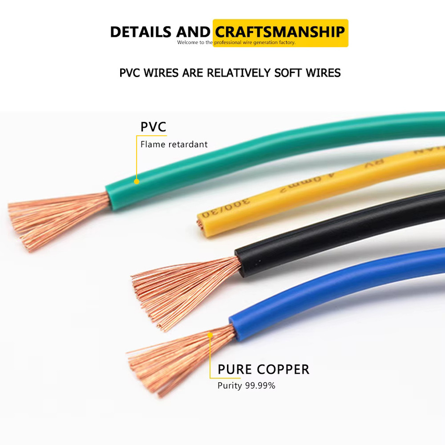 WILLEFF PVC-Weichkabel aus massivem Kupferdraht in 9 Farben für LED-Streifen, Lautsprecher und Audio-Geräte - Bild 3