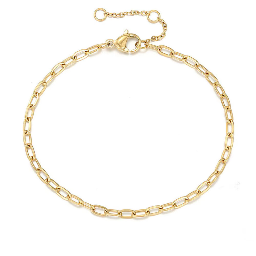 St.delan Kettenarmband, Edelstahl, 14K Vergoldet, Gold, Damen - Bild 4