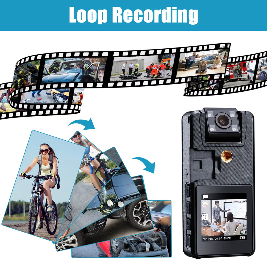 Vandlion A39 Mini-Kamera Full 1080P HD Camcorder mit 3000 mAh Akku in Schwarz - Bild 3