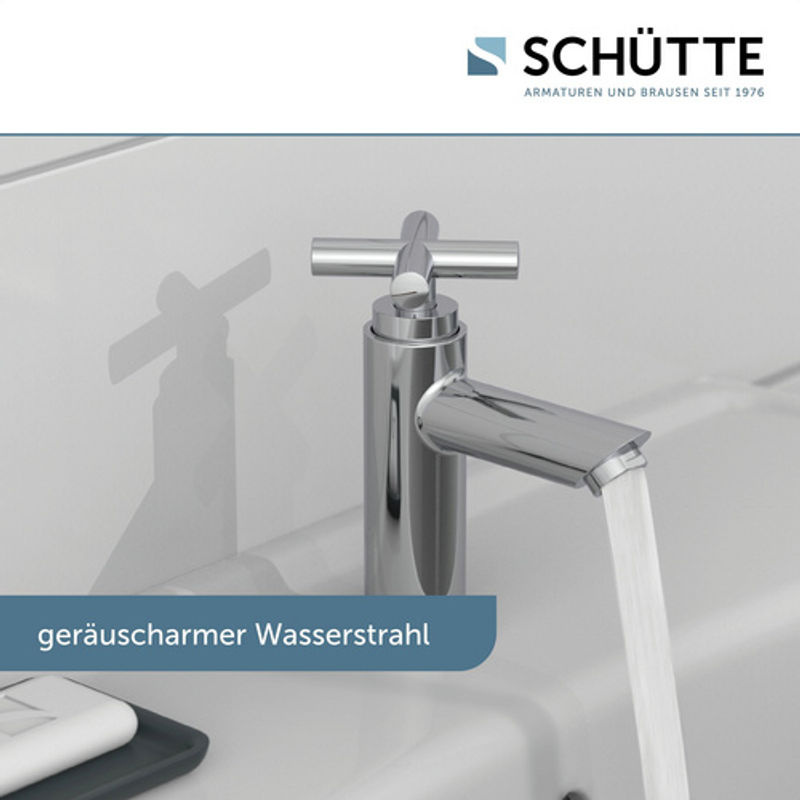 SCHÜTTE Waschtischarmatur Matao Standventil aus Messing in Silber - Bild 4
