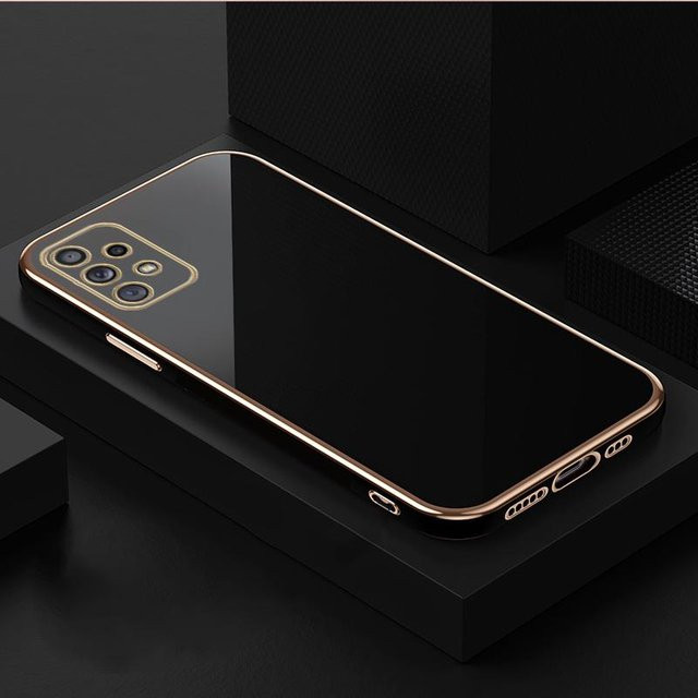 Luxus 6D TPU Schutzhülle für Samsung Galaxy A52 (4G) in Schwarz - Bild 1