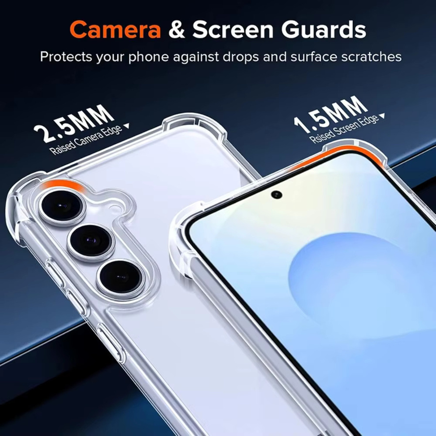 Transparente Samsung Schutzhülle aus PC und TPU mit Airbag-Schutz für verschiedene Modelle - Bild 4