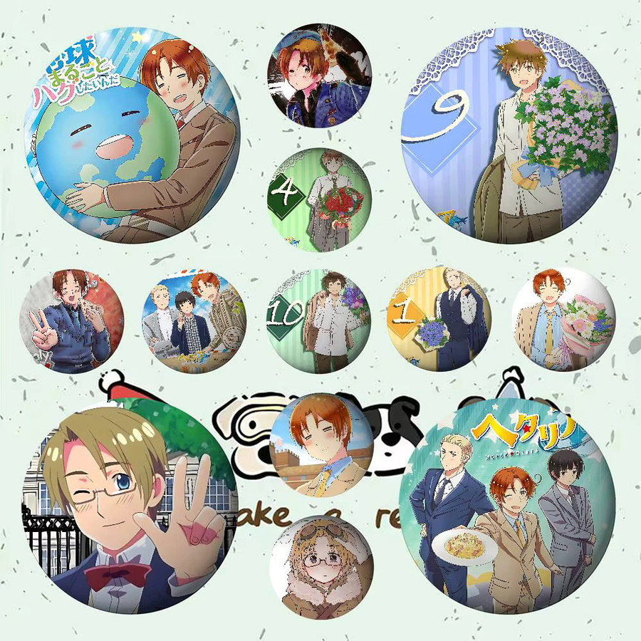 Kayou Brosche Metall, Anime H-Hetalia Welt Sterne Abzeichen - Bild 2