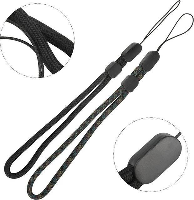 Garmin Sicherheitsleine Lanyard für Helm-Kamera und Fahrradlicht in Schwarz, Länge: 20,5 cm - Bild 1