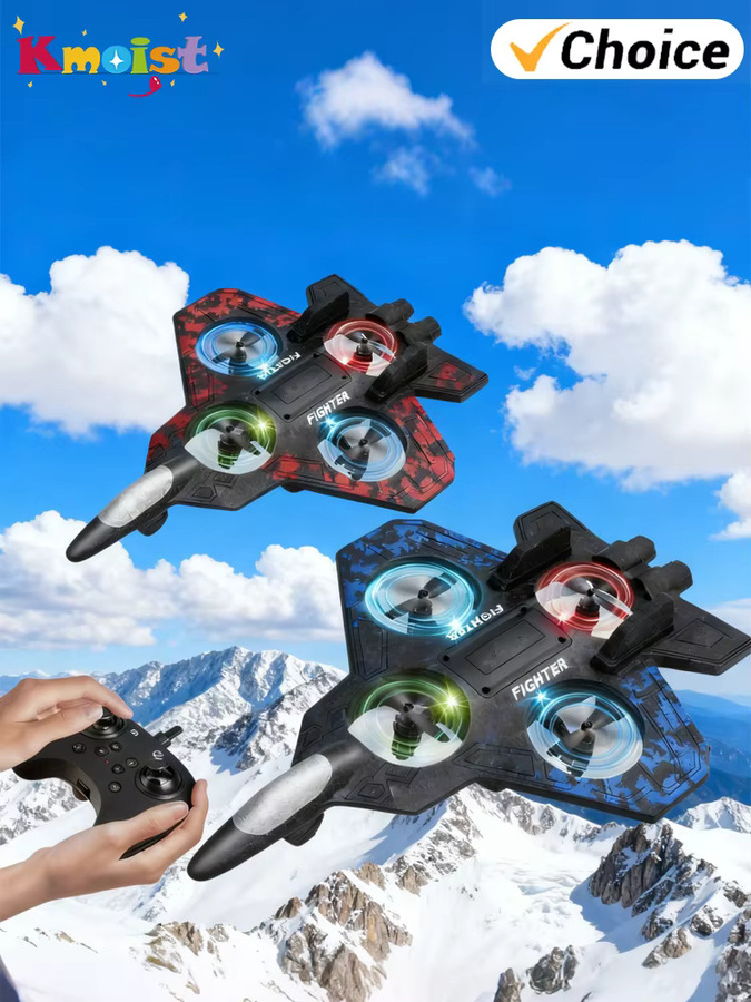 Kmoist Rc Flugzeug, Jet Segelflugzeug, mit Licht, Fernbedienung, Schaumstoff - Bild 6