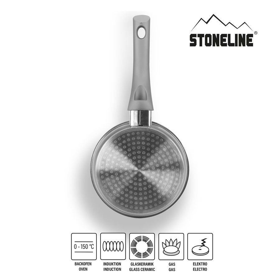 STONELINE Bratpfanne mit Antihaftbeschichtung aus Aluminium, Grau, Durchmesser: 14 cm - Bild 2