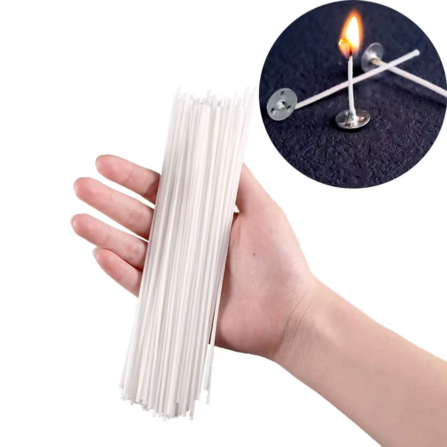 UDOCOOL 100er Set gewachste Baumwoll-Kerzendochte in Weiß für Sojawachs und Kerosinlampen, Durchmesser: 8 cm, 10 cm, 12 cm, 16 cm, 18 cm und 20 cm - Bild 5