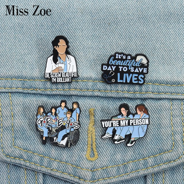 Brosche Emaille Pins, Bunt, Miss Zoe - Bild 1