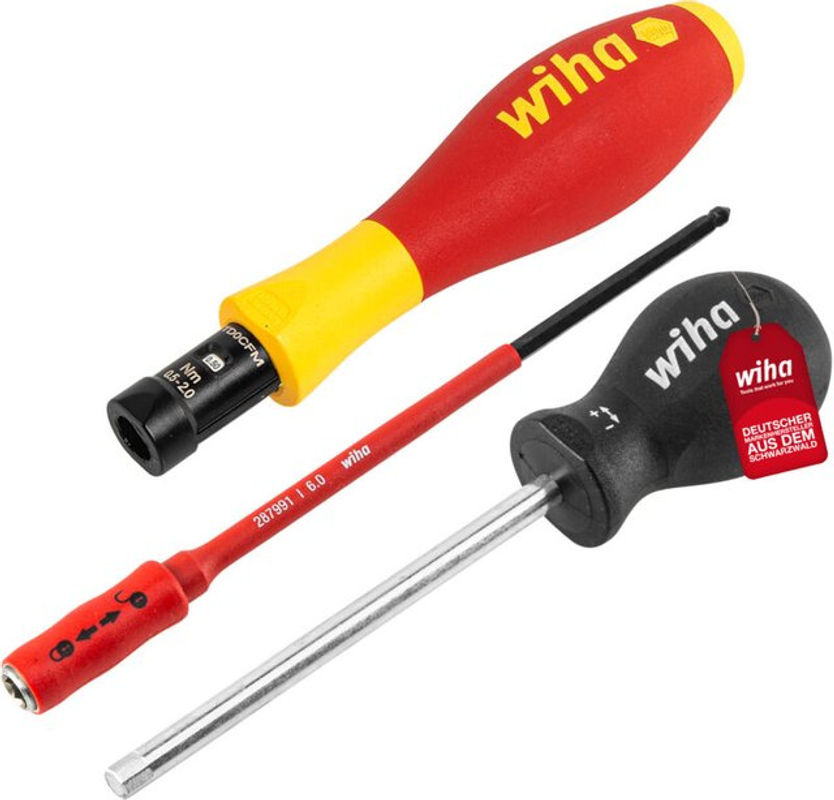 Wiha TorqueVario-S electric Drehmoment-Schraubendreher mit variabel einstellbarer Drehmomentbegrenzung von 0,5-2,0 Nm und 3,8 mm Bitgröße in Rot-Gelb-Multicolor - Bild 2