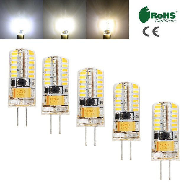 5 Stück YORYZENG Mini G4 LED Glühbirnen SMD Capsule, transparent, 12V-220V, omnidirektional für Scheinwerfer und Kronleuchter - Bild 1