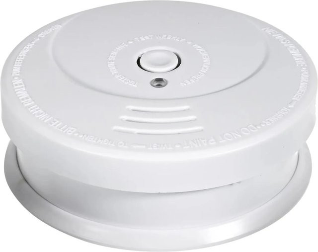 Westfalia Rauchwarnmelder mit 9 V Batterie in Weiss, Durchmesser: 9,8 cm - Bild 1