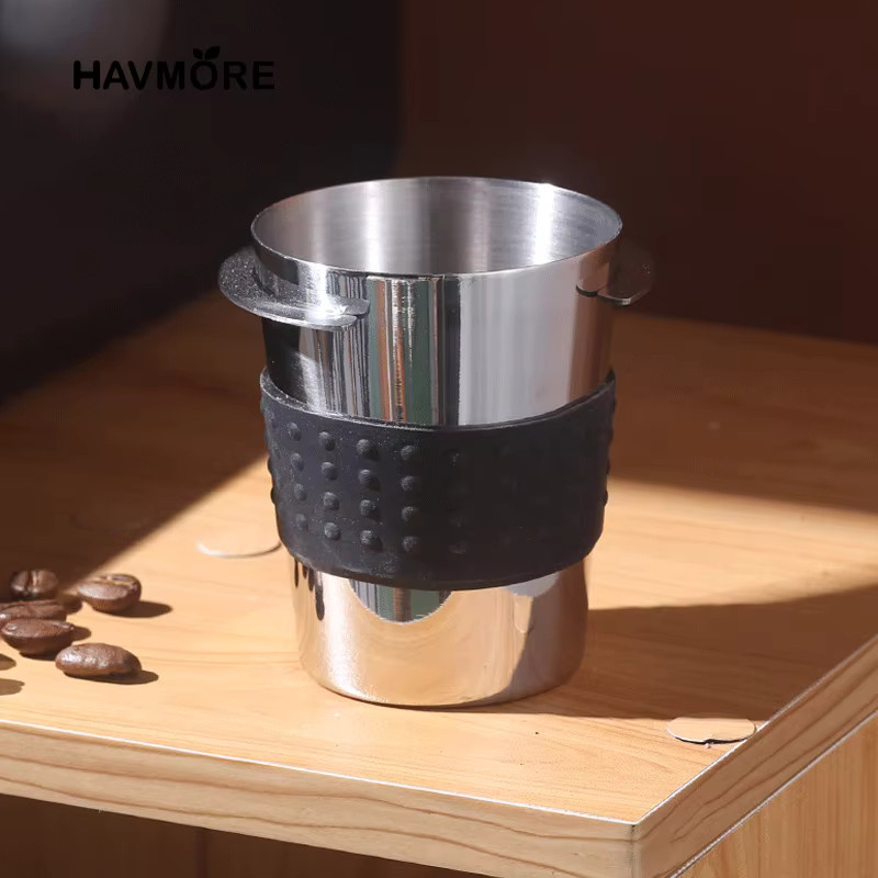 EAKOERS Kaffee-Dosierbecher aus Edelstahl in Silber für Espresso Maschinen mit 51mm, 53mm oder 58mm Durchmesser - Bild 3