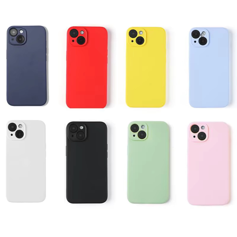 Luxuriöse Flüssigsilikonhülle für Apple iPhone Modelle in Gelb und Multicolour - Bild 2