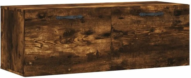vidaXL Wandschrank aus Holzwerkstoff in Räuchereiche, Farbe: Braun, B/T/H: 100 x 36,5 x 35 cm - Bild 1