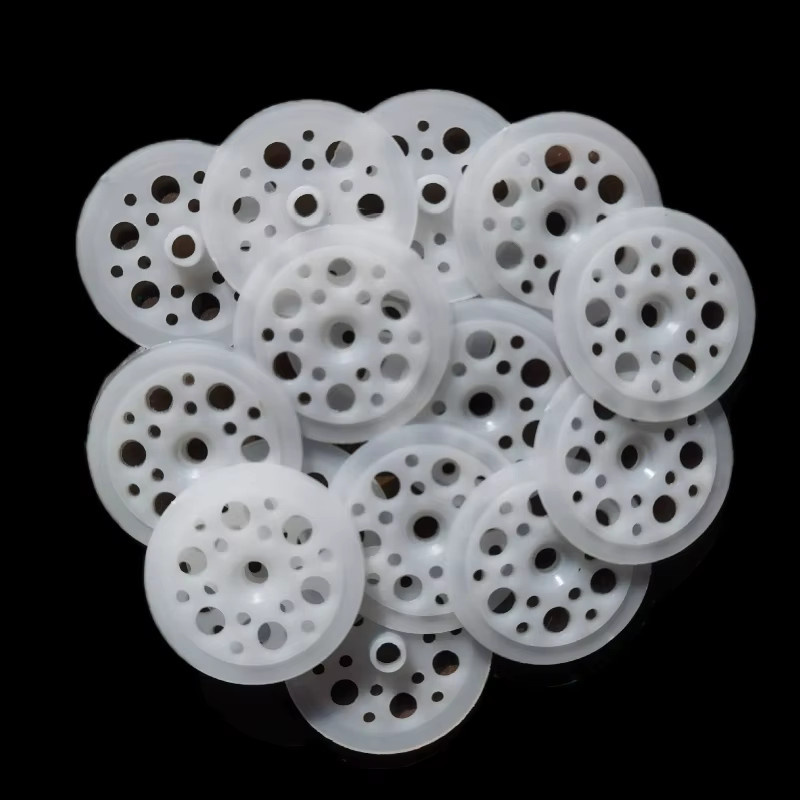 ZENHOSIT Flache Kunststoff-Unterlegscheiben aus Nylon in Weiß, Durchmesser: 45 mm, Dicke: 4,5 mm - Bild 2