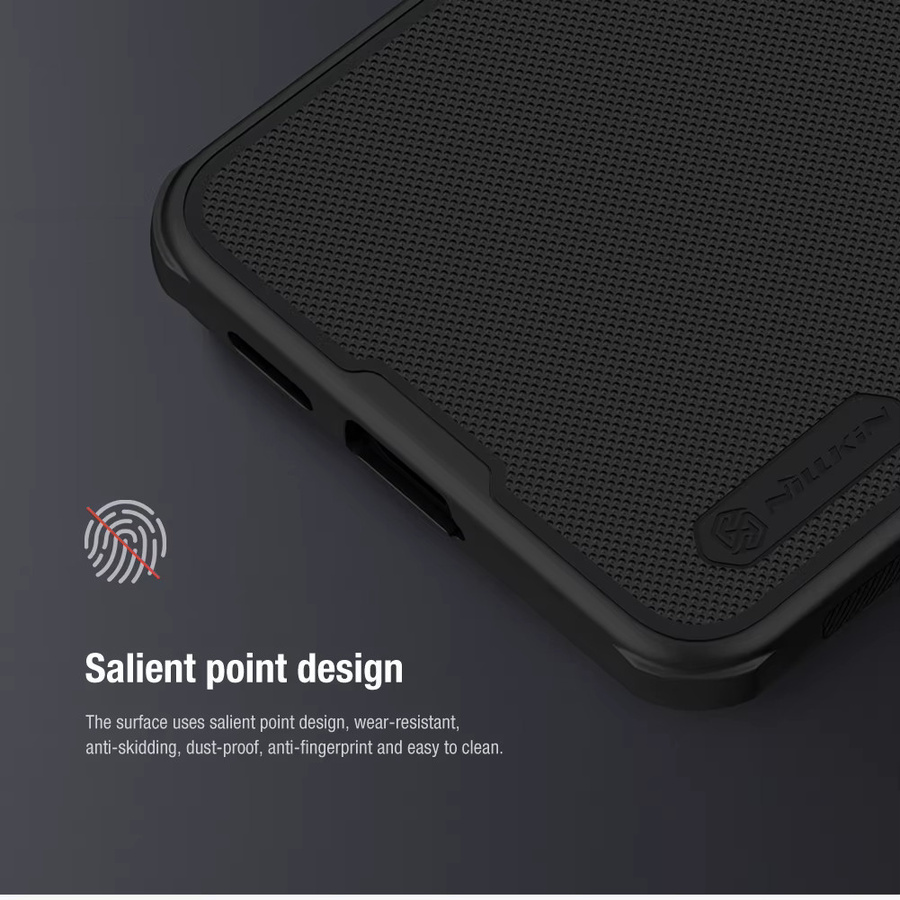 Nillkin Frosted Pro Schutzhülle aus TPU und PC für Samsung Galaxy S23, S24 Ultra, S25 FE Edge und S26 in Schwarz - Bild 3