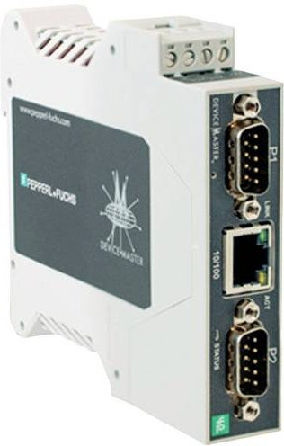 Pepperl+Fuchs ICDM-RX/MOD-2DB9/RJ45-DIN Gateway 70114030 Ethernet/LAN 24 V/DC Weiß - Bild 1