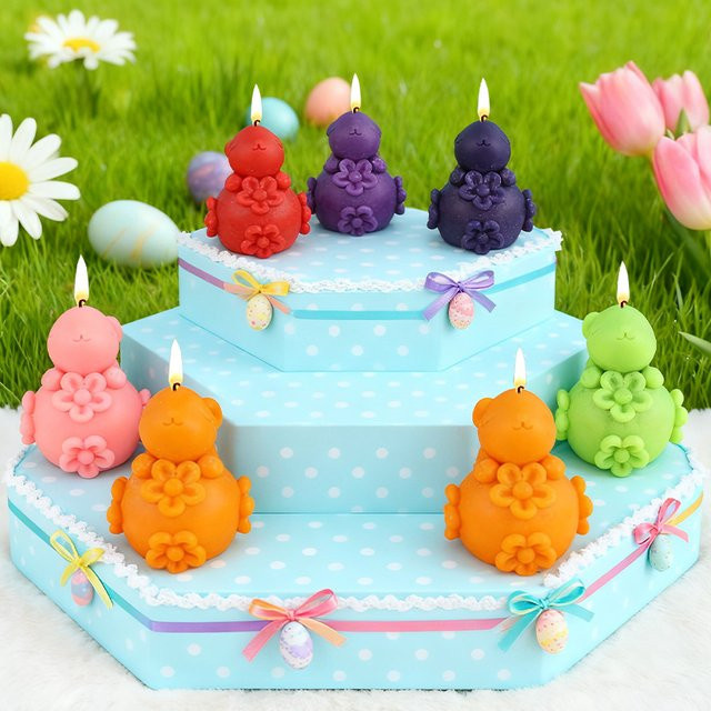 Silikonform Hase für DIY Duftkerzen zum Selbermachen für Ostern - Bild 1