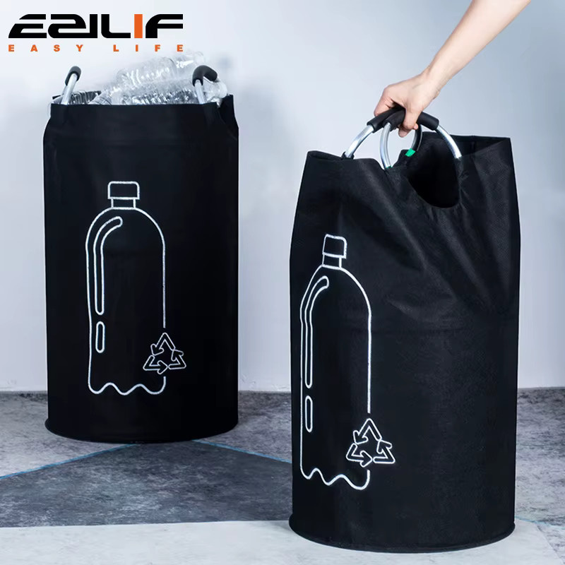 Faltbarer und wasserdichter Flaschenaufbewahrungsbeutel in Schwarz mit Aluminiumgriffen, 82 l Volumen - Bild 4