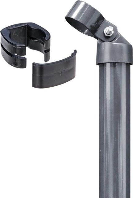 Alberts Fix-Clip Pro Eck-Set für Zaun in Anthrazit, Höhe: 153 cm, zum Einbetonieren - Bild 1