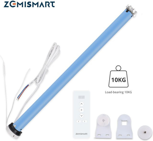 Zemismart Zigbee 2N Smart Rollo-Motor für 38-mm-Röhren, kompatibel mit Tuya Smart Life App, Alexa und Google Home - Bild 1