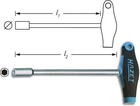 Hazet Sechskant-Steckschlüssel 11 mm in Silber - Bild 1