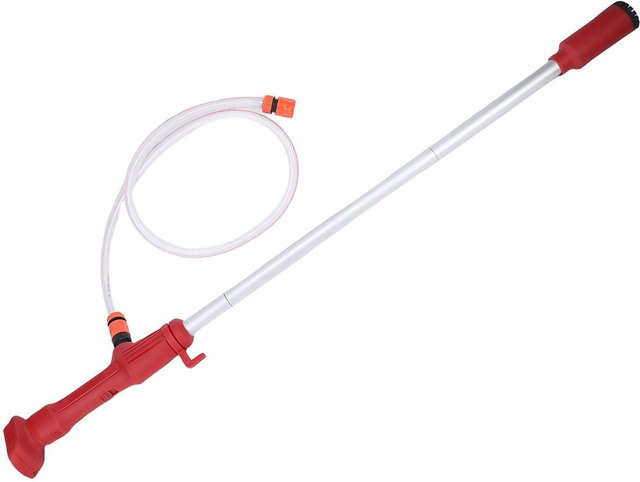 Akkubetriebene Stab-Wasserförderpumpe von aimo in Rot mit 554 GPH Förderleistung und 29,5 Fuß Förderhöhe für Pool und Teich - Bild 1