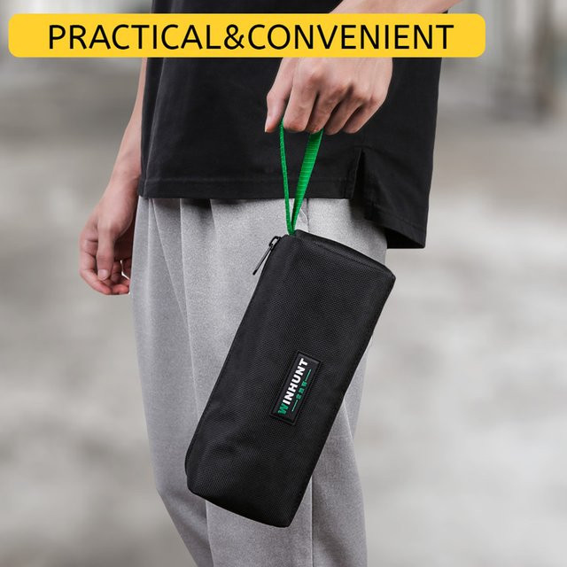 Multifunktionale Werkzeugtasche von WINHUNT in Schwarz zur Aufbewahrung von Elektriker- und Hardware-Werkzeug - Bild 1