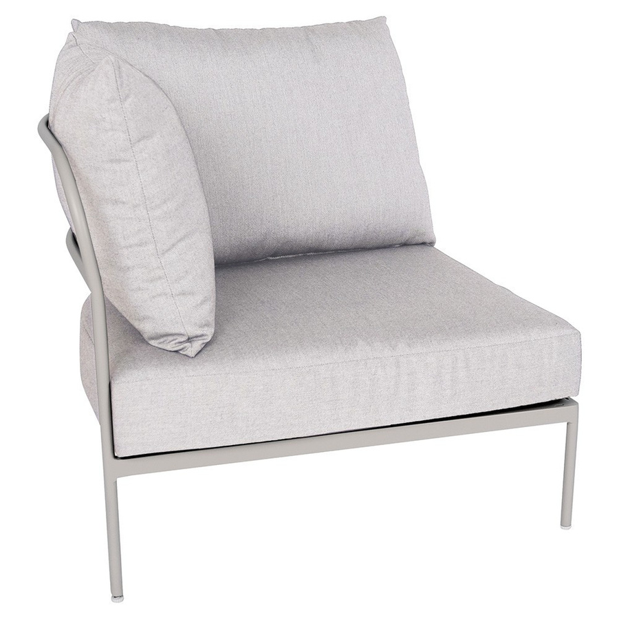 Stern Coco Loungeset 4-teilig in Beige mit Aluminiumgestell und Polstern für Garten und Terrasse - Bild 2
