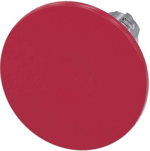 Siemens Pilzdrucktaster 3SU1050-1CD20-0AA0 mit Metall-Frontring und Hochglanz-Knopf in Silber und Rot - Bild 1