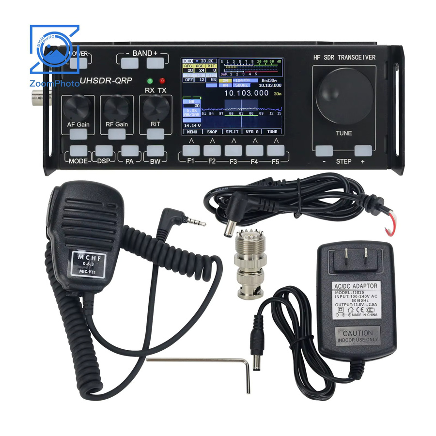 HamGeek MCHF V0.6.3 SDR HF QRP Transceiver Tragbares Amateurfunk-Gerät für Notfallkommunikation in Schwarz - Bild 2