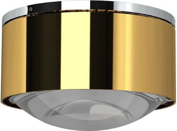 Top Light Puk Maxx One 2 LED-Deckenleuchte in Gold/Chrom mit mattem Glas und warmweißem Licht (2700K) - Bild 1