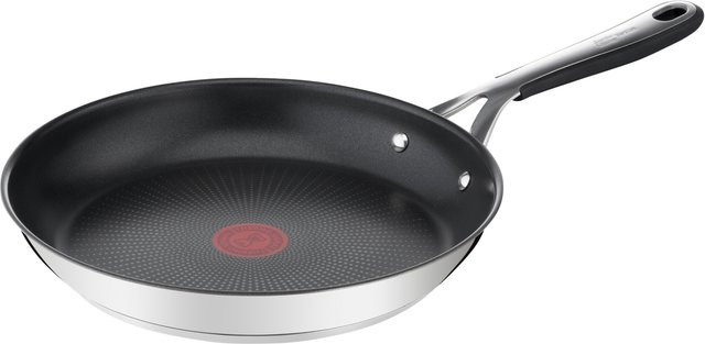 Jamie Oliver by Tefal Edelstahl-Bratpfanne Kitchen Essentials E3140632, Farbe: Silber, Durchmesser: 28 cm - Bild 1