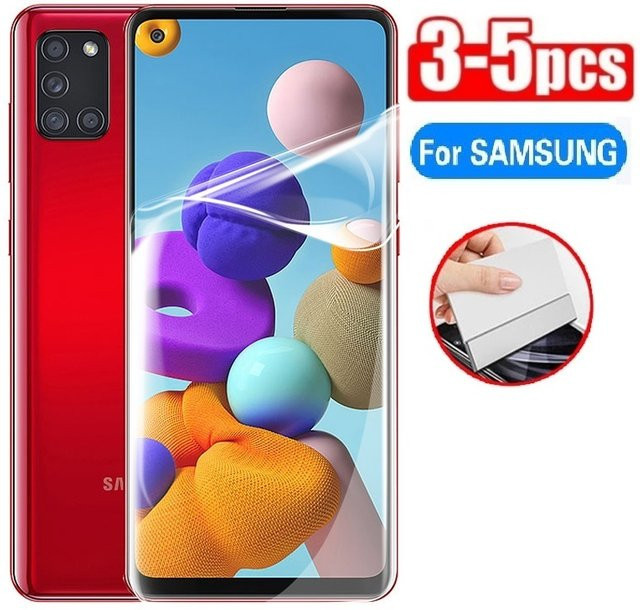 3-5 Stück Hydrogel Displayfolie für Samsung Galaxy A13 A12 A33 A32 A53 A52 A52S A73 A72 5G/4G, Transparent - Bild 1