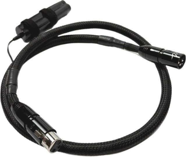 WEL Axinite XLR Koaxialkabel 110ohm HiFi Audio AES/EBU Digitales XLR-Verbindungskabel 3-Pin männlich zu weiblich in Silber/Schwarz - Bild 1
