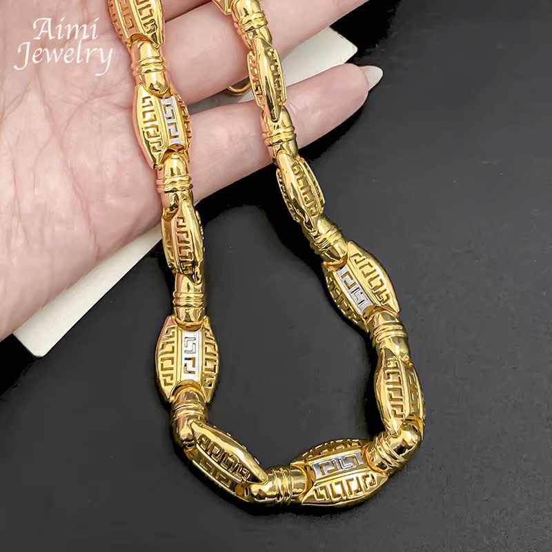 HIPUNK Halskette, 18 Karat vergoldet, Gold, 60,96 cm, Herren - Bild 3