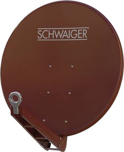Schwaiger SAT Antenne SPI085PR in Rot mit Aluminium-Reflektor, Durchmesser: 85 cm - Bild 1