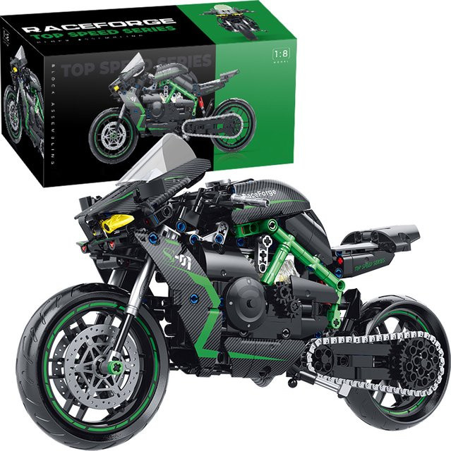 M MENBIS Klassische Stadt Racing Motorrad, Modell, 1:8 - Bild 1